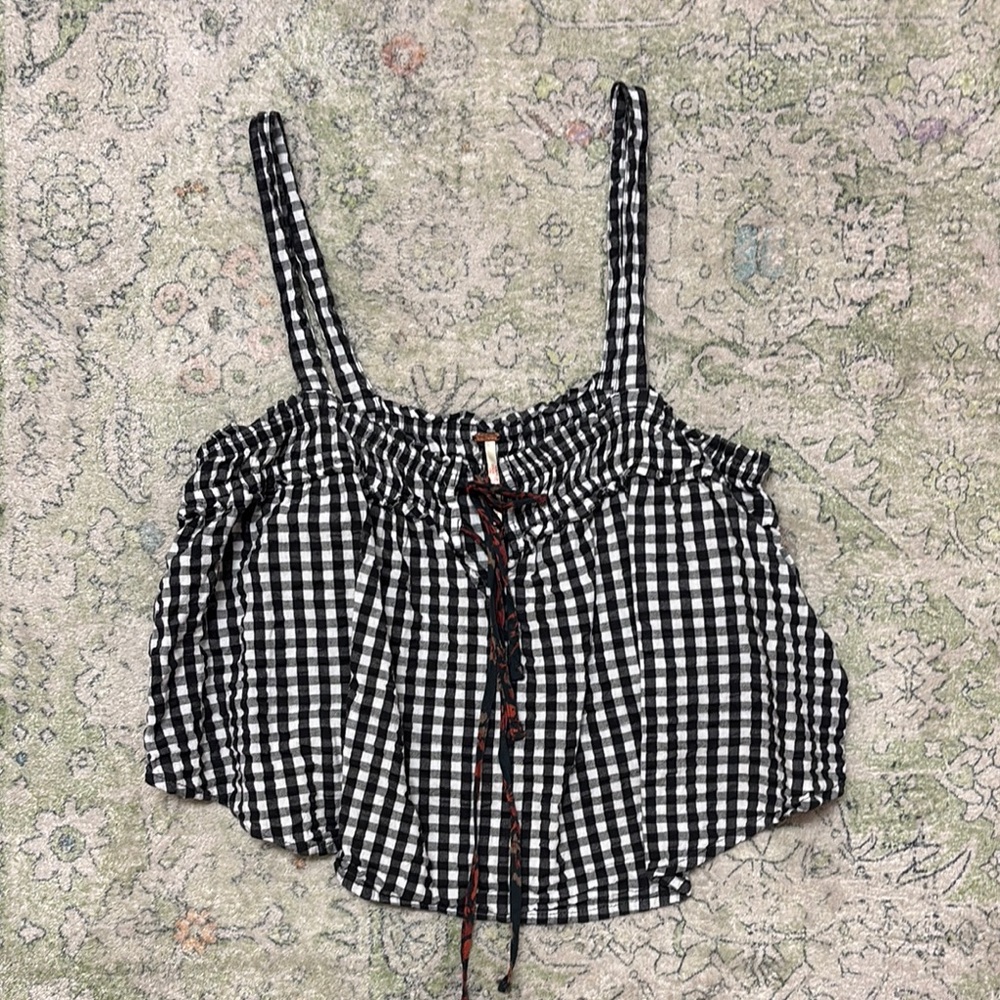 Free People Gingham Women's Top